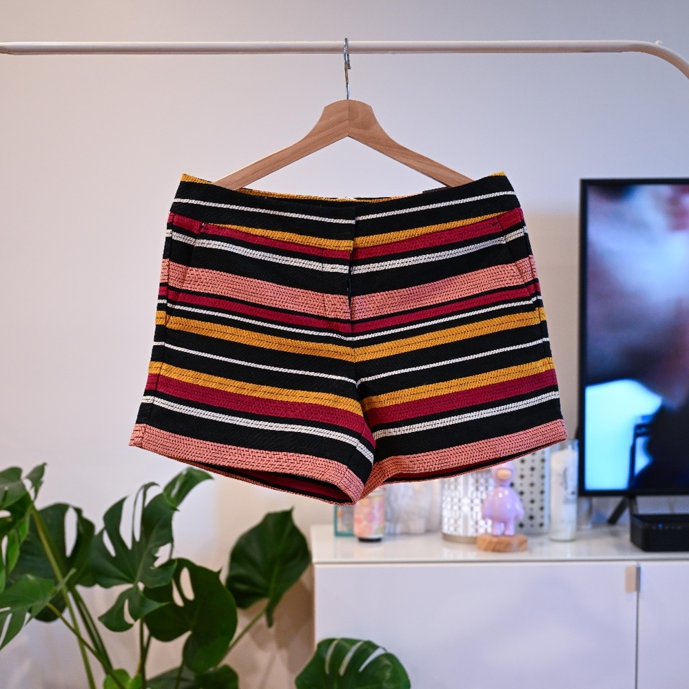Ann Taylor Factory Multicolor Striped Dress Shorts - NWT Size 6